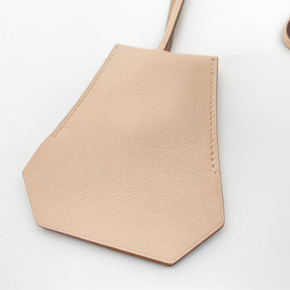 Hermes Key Ring Clochette Leather Pink Silver — view 3
