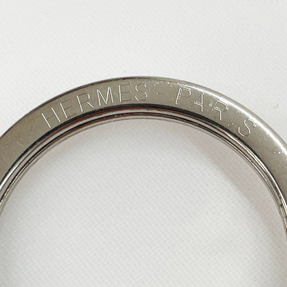 Hermes Key Ring Clochette Leather Pink Silver — view 6
