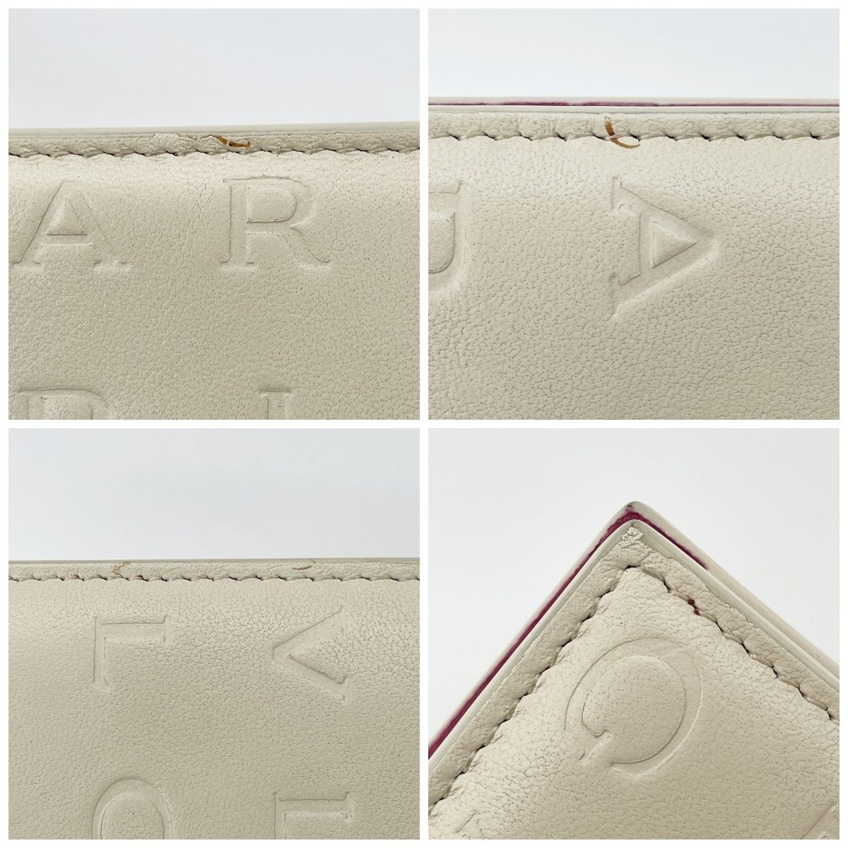 Bvlgari Bifold Wallet Logo Infinitum Compact Ivory Pink — view 9