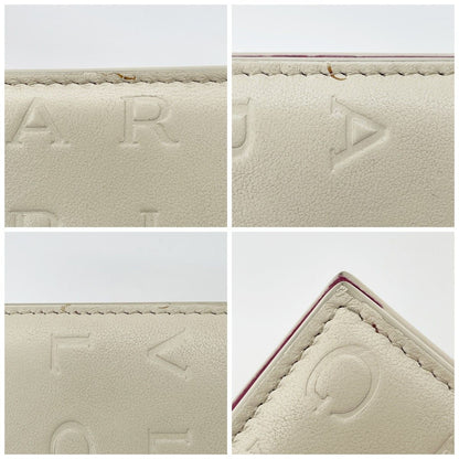 Bvlgari Bifold Wallet Logo Infinitum Compact Ivory Pink — view 9