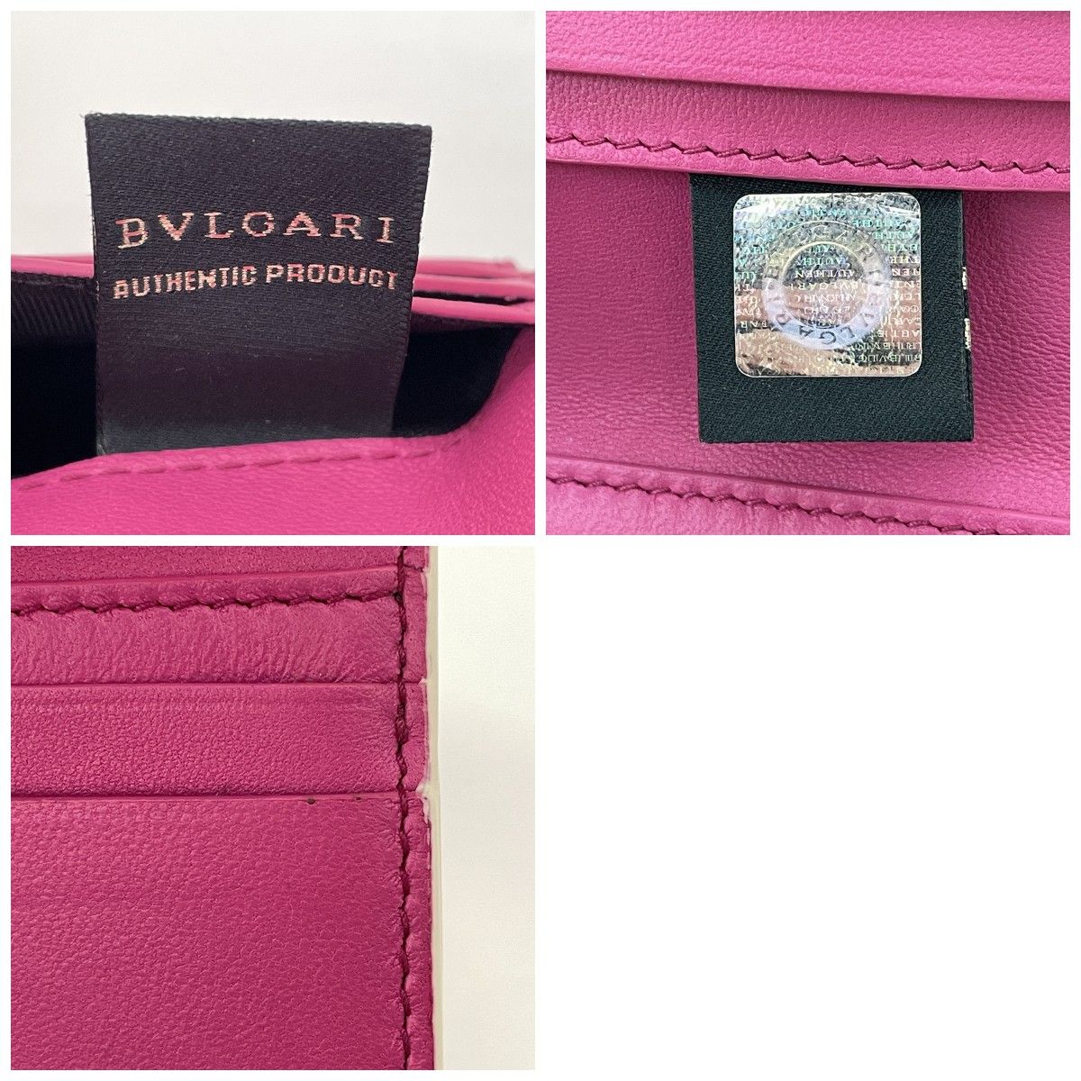 Bvlgari Bifold Wallet Logo Infinitum Compact Ivory Pink — view 8