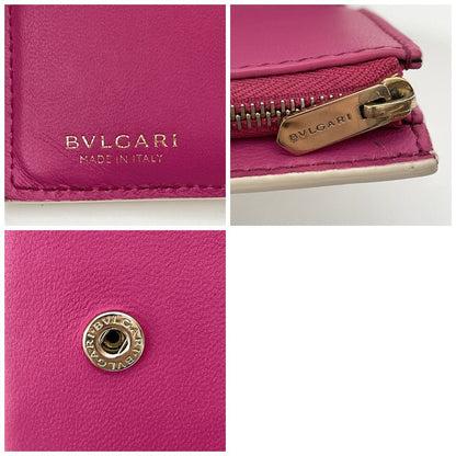 Bvlgari Bifold Wallet Logo Infinitum Compact Ivory Pink — view 7