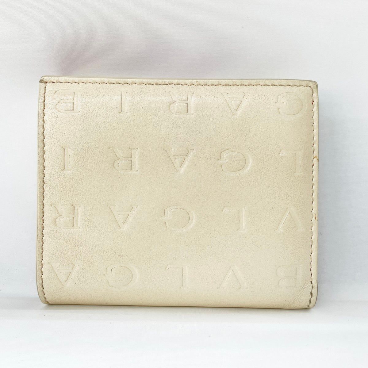 Bvlgari Bifold Wallet Logo Infinitum Compact Ivory Pink — view 2