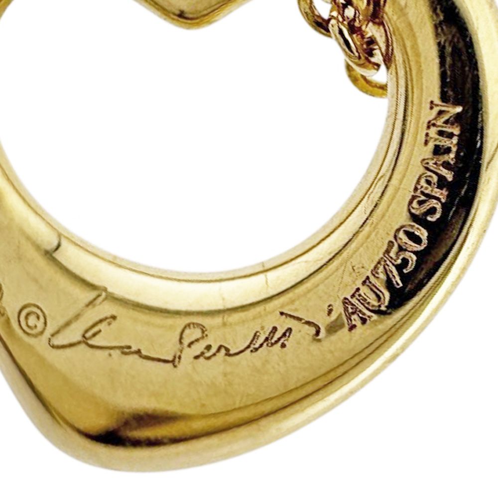 Tiffany & Co Open Heart Necklace 18k Gold — view 8