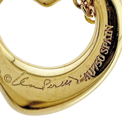 Tiffany & Co Open Heart Necklace 18k Gold — view 8