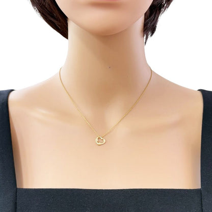 Tiffany & Co Open Heart Necklace 18k Gold — view 2