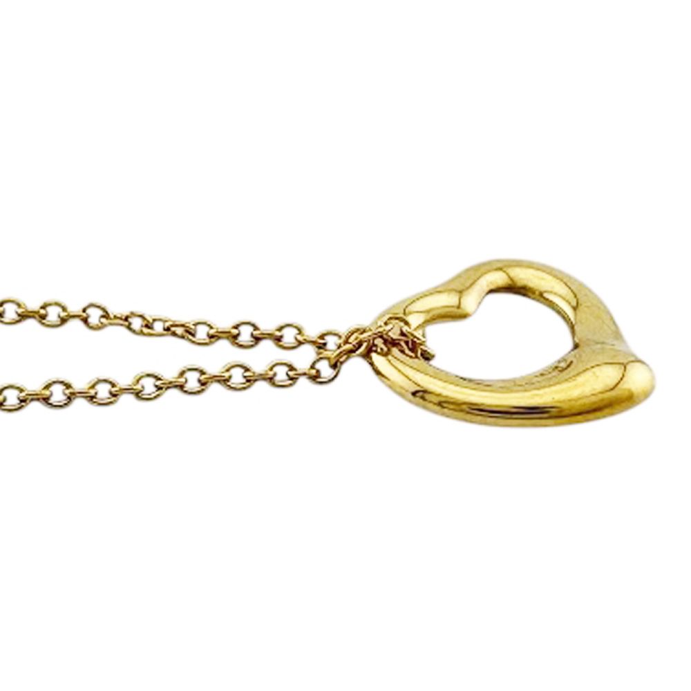 Tiffany & Co Open Heart Necklace 18k Gold — view 4