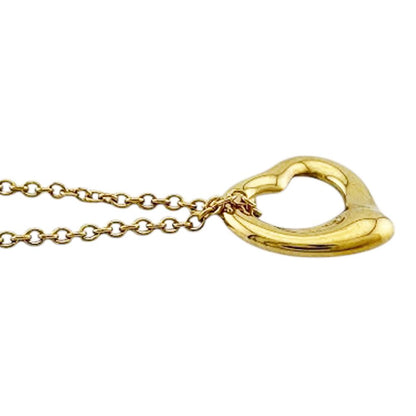 Tiffany & Co Open Heart Necklace 18k Gold — view 4
