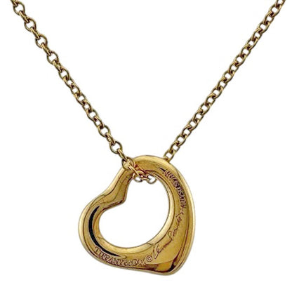 Tiffany & Co Open Heart Necklace 18k Gold — view 3