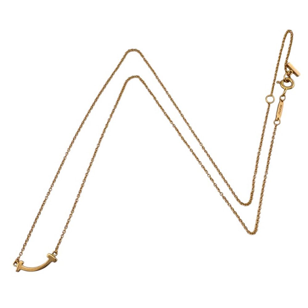 Tiffany & Co T Smile Necklace 18k Gold — view 7