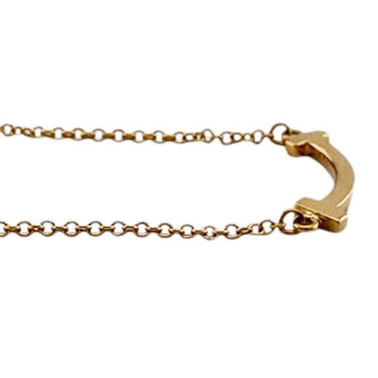 Tiffany & Co T Smile Necklace 18k Gold — view 4