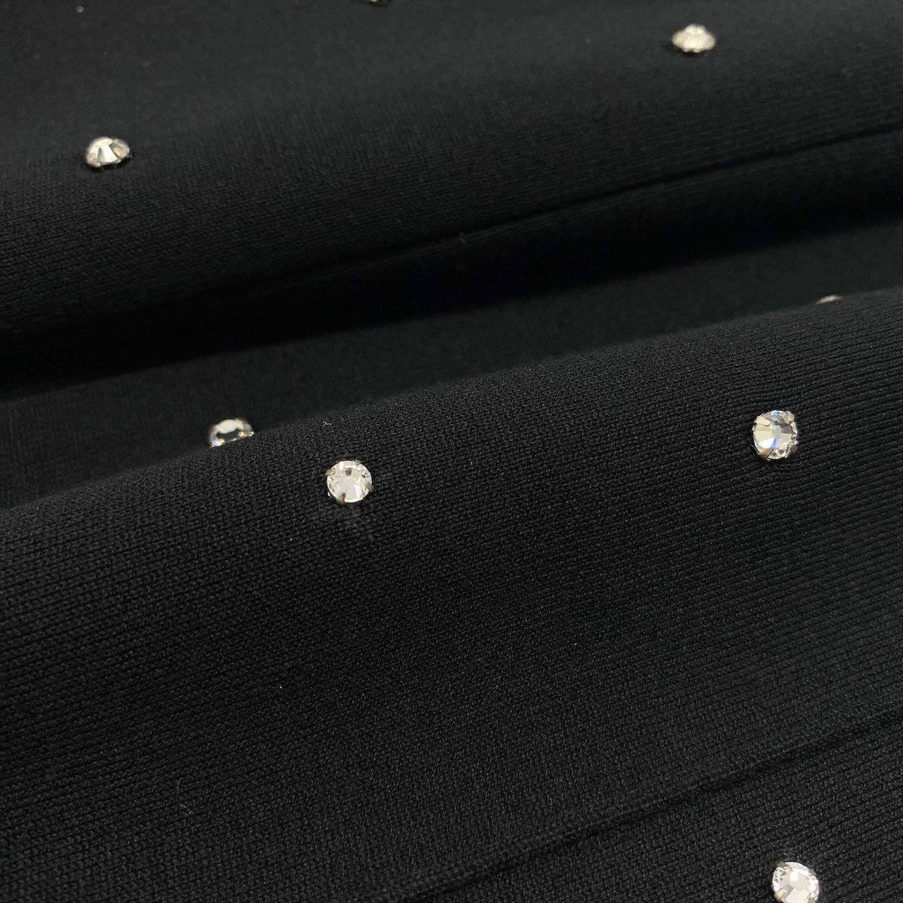 Miu Miu Line Stone Sweatshirt Pants Side Bottom Black — view 7
