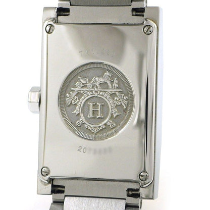 Hermes Watch Tandem Rectangular White Shell Dial SS Quartz Analog — view 4