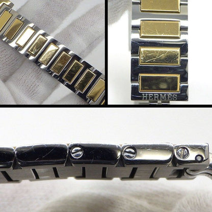 Hermes Watch Tandem Rectangular White Shell Dial SS Quartz Analog — view 8