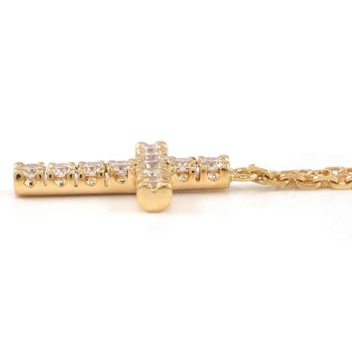 Cartier Necklace Symbol Cross Diamond 18k Pink Gold — view 3