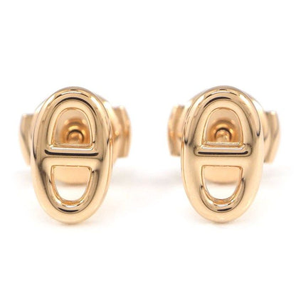 Hermes Earrings Chaine D'ancre Farandole Chain Motif 18k Pink Gold