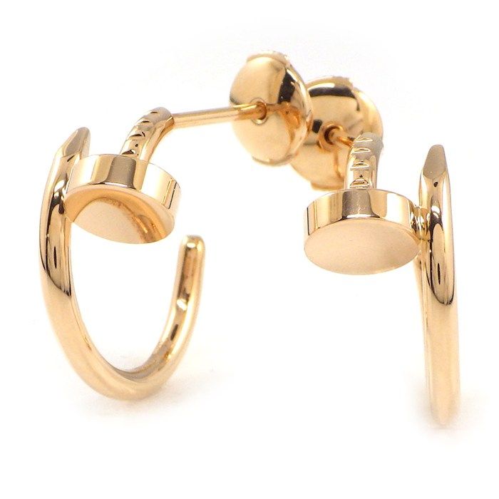 Cartier Earrings Juste Un Clou Hoop SM Nail Motif 18k Pink Gold