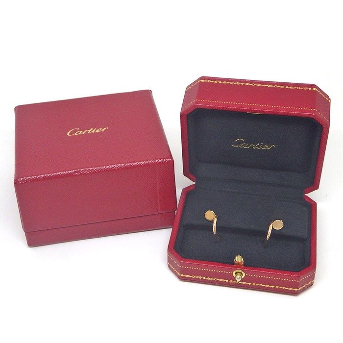 Cartier Earrings Juste Un Clou Hoop SM Nail Motif 18k Pink Gold — view 8