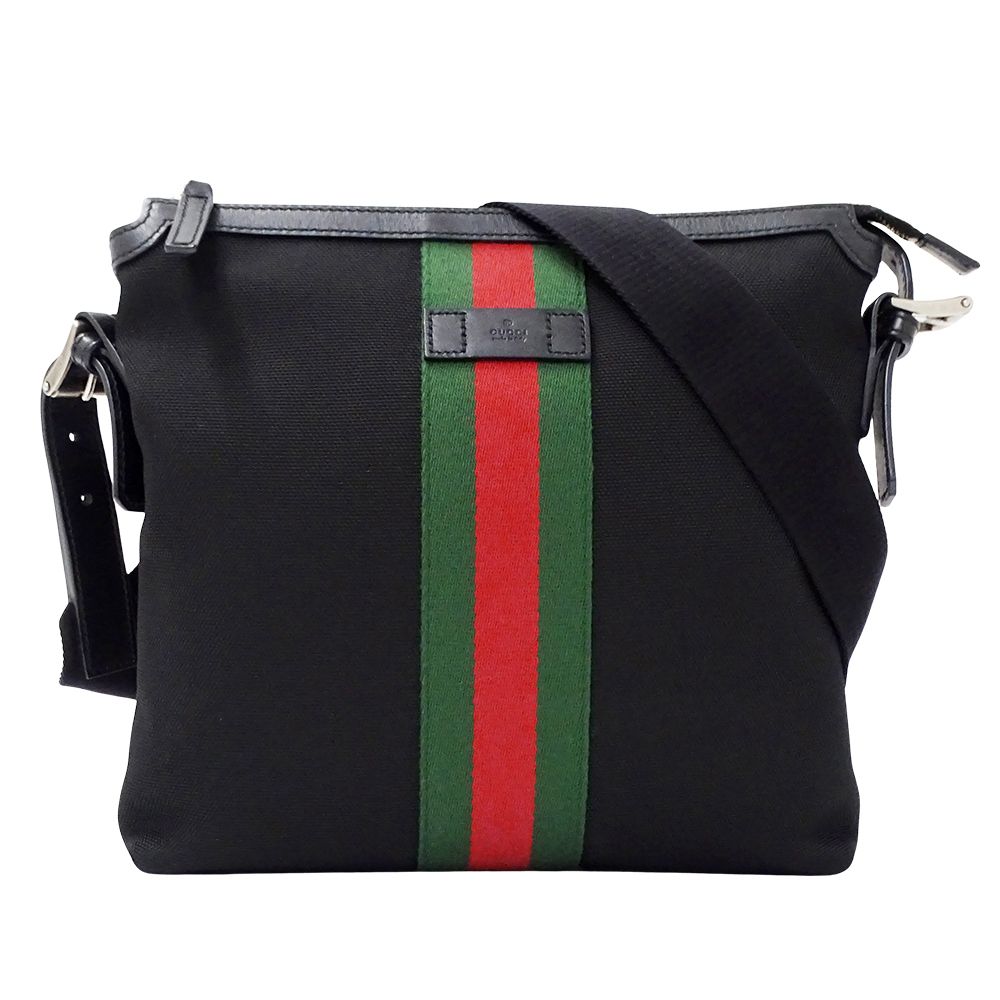 Gucci Shoulder Bag Sherry Nylon Black