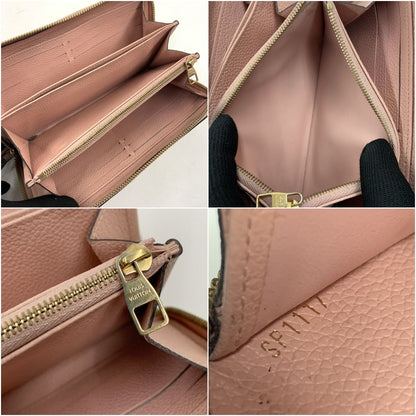 Louis Vuitton Monogram Empreinte Zippy Wallet Zip Around Pink — view 7