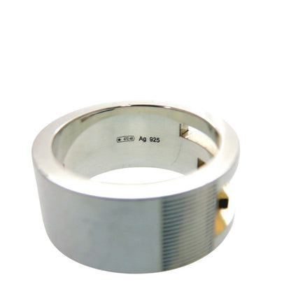 Gucci Cutout 925 Sterling Silver Ring — view 4