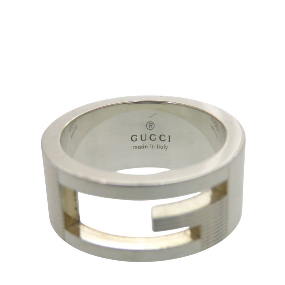 Gucci Cutout 925 Sterling Silver Ring
