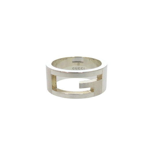 Gucci Cutout 925 Sterling Silver Ring
