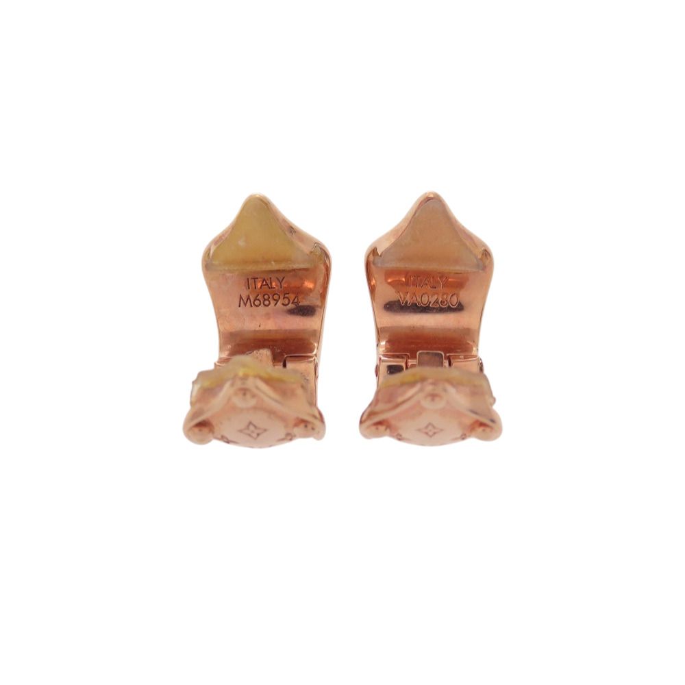 Louis Vuitton Dormes Clip Earrings Pink Gold — view 4