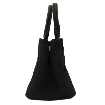 Prada Bag Handbag Canapa Mini Canvas Black Adult Simple Going Out — view 4
