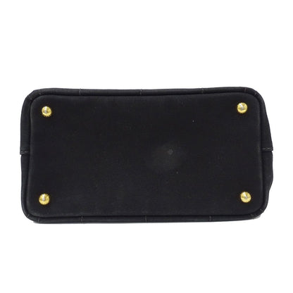 Prada Bag Handbag Canapa Mini Canvas Black Adult Simple Going Out — view 3