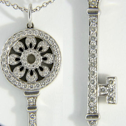 Tiffany & Co Necklace Petaluki Pendant 18k WG Gold Diamond — view 4