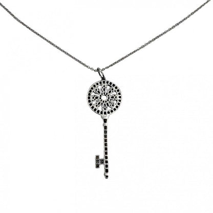 Tiffany & Co Necklace Petaluki Pendant 18k WG Gold Diamond — view 2