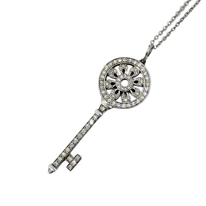 Tiffany & Co Necklace Petaluki Pendant 18k WG Gold Diamond