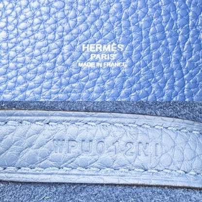 Hermes Handbag Picotin Lock MM Bag Taurillon Blue Silver — view 5