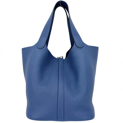 Hermes Handbag Picotin Lock MM Bag Taurillon Blue Silver — view 2