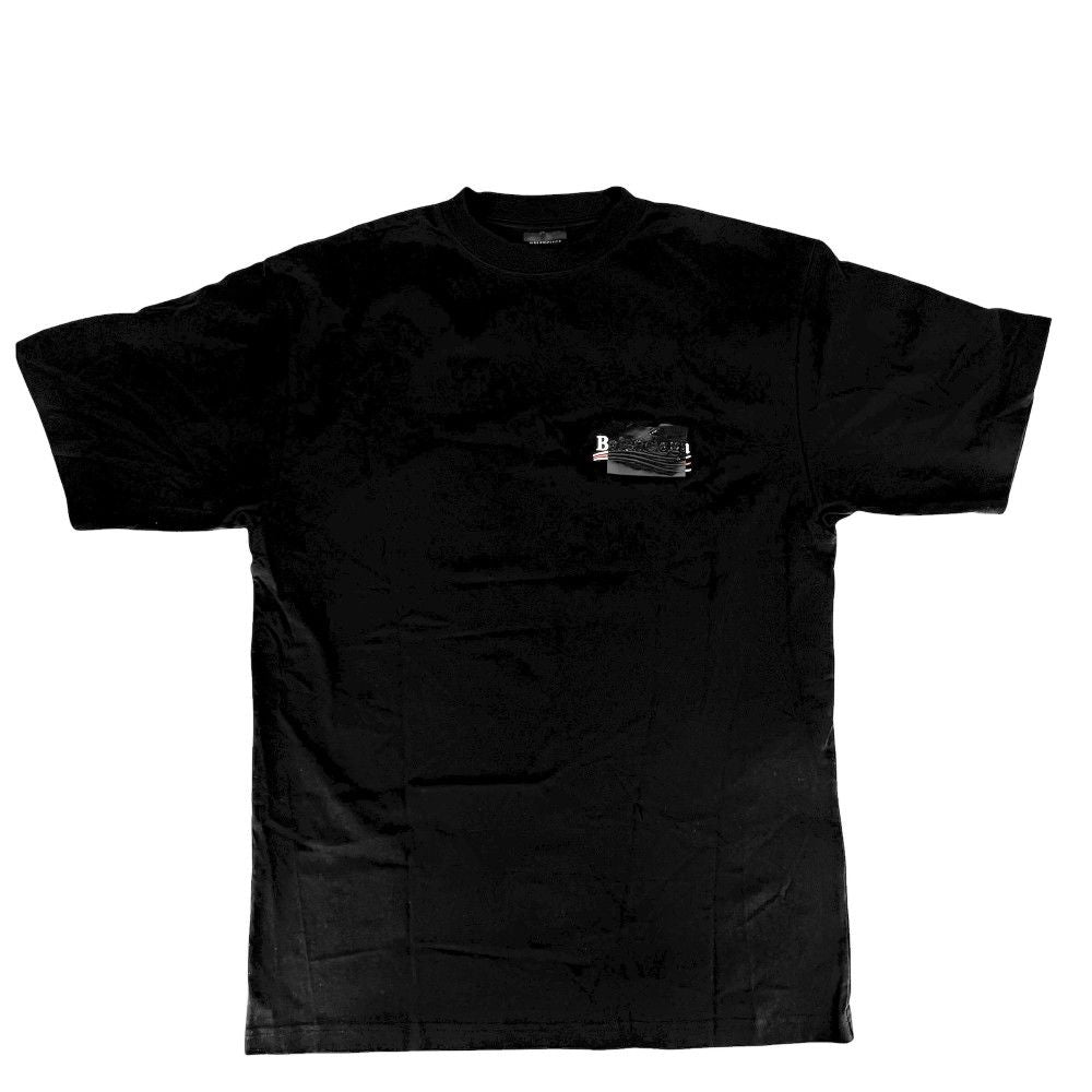 Balenciaga Short Sleeve T-Shirt Crew Neck Top Xxs Black Cotton All Seasons