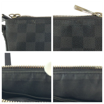 Louis Vuitton Damier Graphite Mick PM Black Silver Shoulder Bag Pochette — view 5