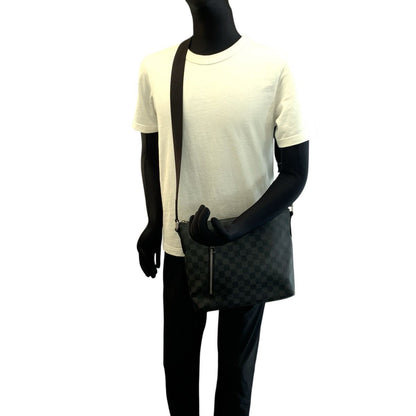 Louis Vuitton Damier Graphite Mick PM Black Silver Shoulder Bag Pochette — view 7