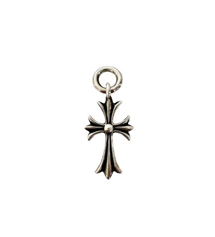 Chrome Hearts Tny CH Crs Tiny CH Cross Necklace Top 925 Sterling Silver — view 2