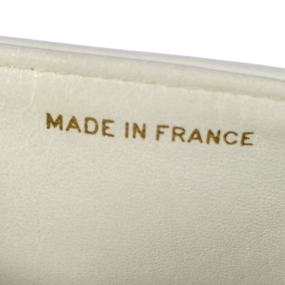 Chanel Geki Vertical Stitching CC Logo Shoulder Bag White Mademoiselle Vintage