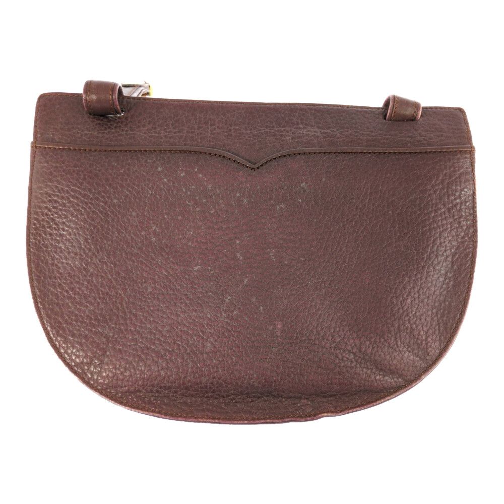 Cartier Must Line Flap Shoulder Bag Wine Red Trinity All B /