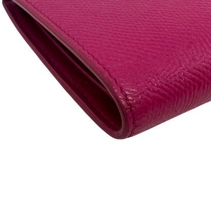 Celine Strap Leather Bifold Wallet Pink — view 3