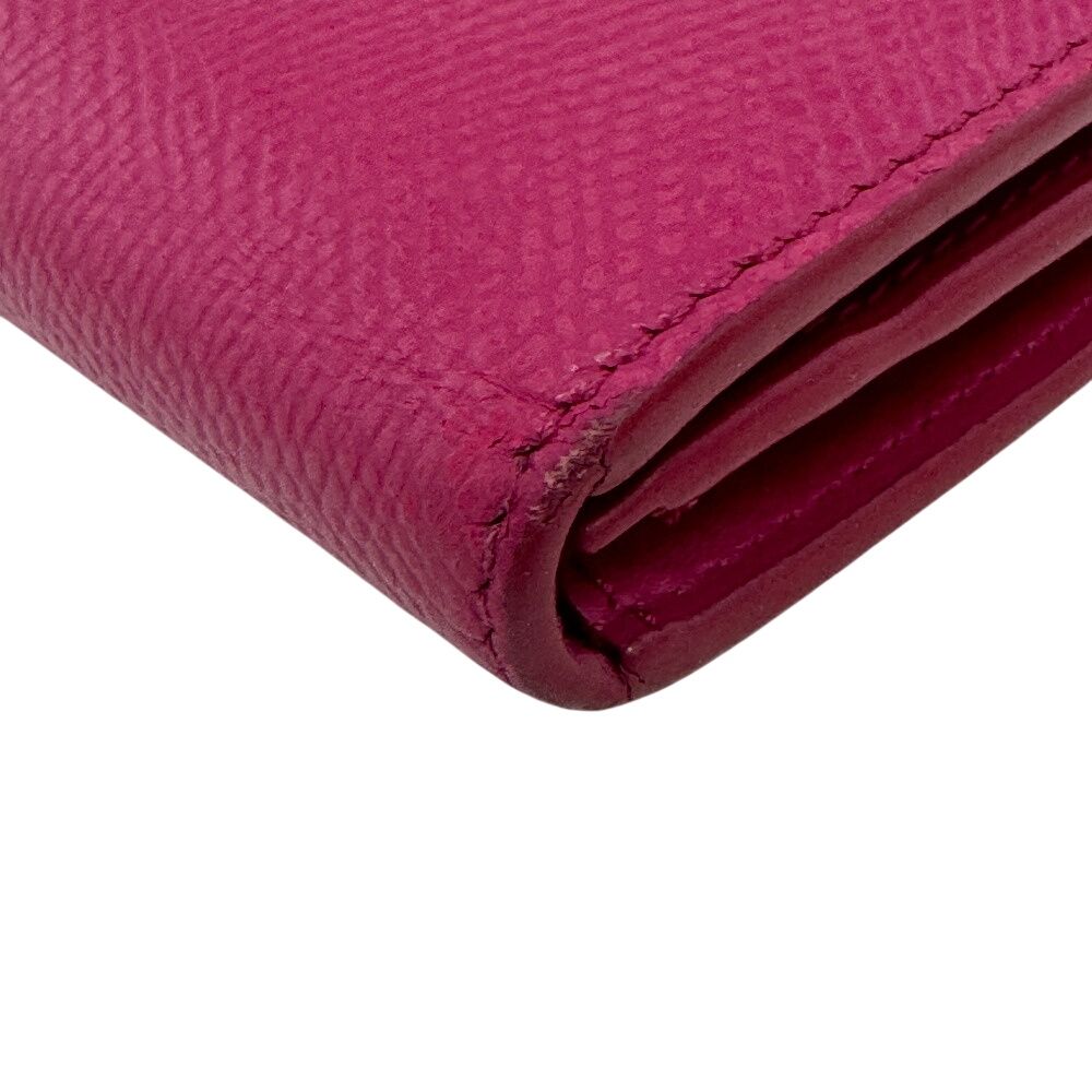 Celine Strap Leather Bifold Wallet Pink — view 4