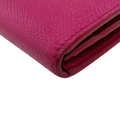 Celine Strap Leather Bifold Wallet Pink — view 4