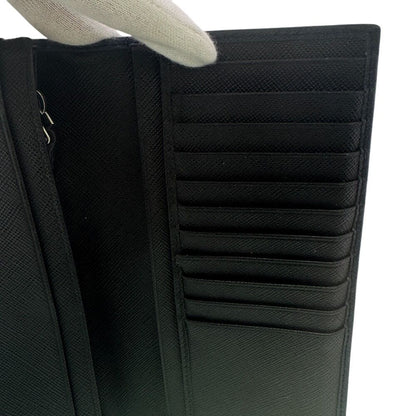 Prada Wallet Saffiano Leather Bifold Navy — view 7