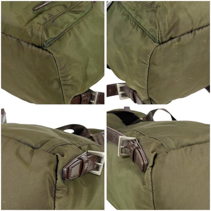 Prada Triangle Logo Drawstring Backpack Tessuto — view 6