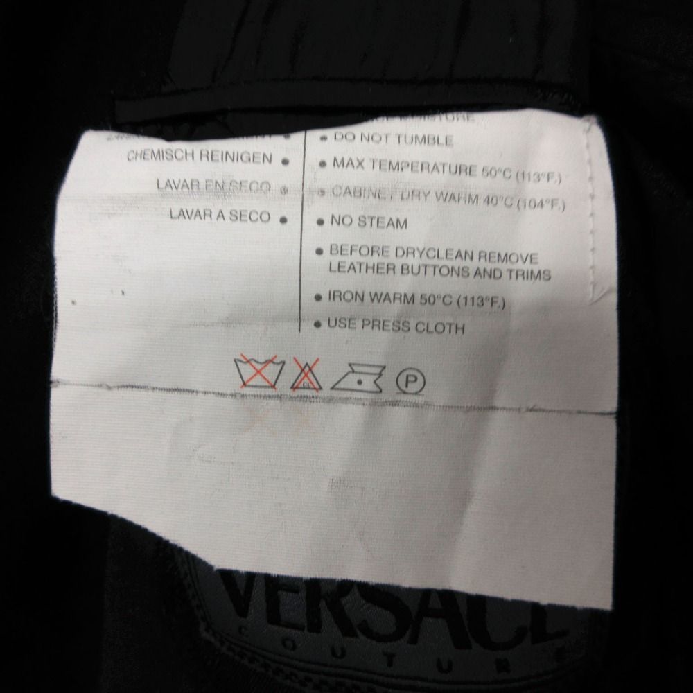 Versace Vintage Gianni Suit Set Jacket Trousers Pants Lining Medusa Embroidery — view 6