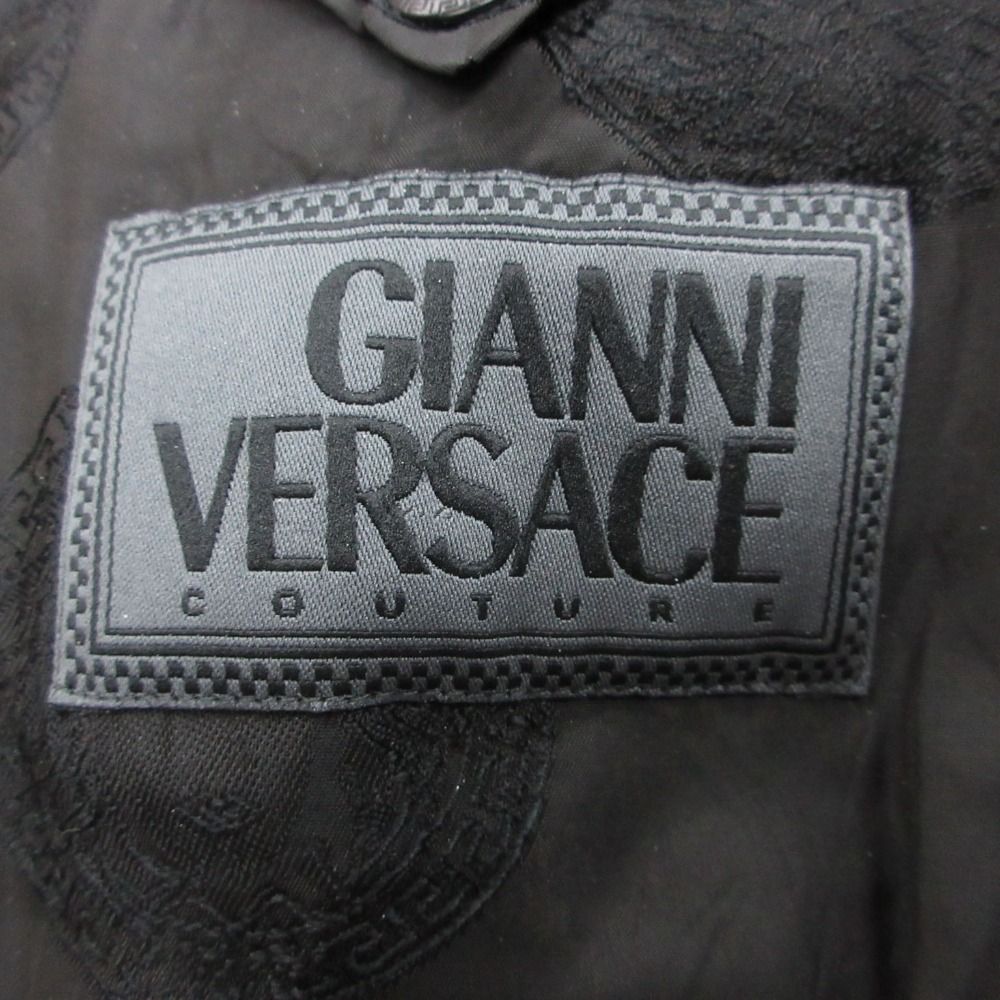 Versace Vintage Gianni Suit Set Jacket Trousers Pants Lining Medusa Embroidery — view 9