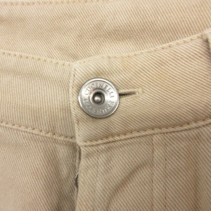 Brunello Cucinelli Pants Logo Pocket Traditional Fit Denim Jeans Light Beige — view 7