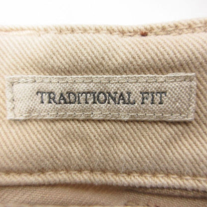 Brunello Cucinelli Pants Logo Pocket Traditional Fit Denim Jeans Light Beige — view 3